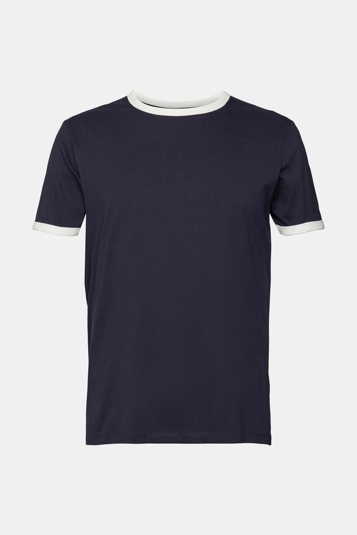 針織 T 恤, 海軍藍, detail image number 2