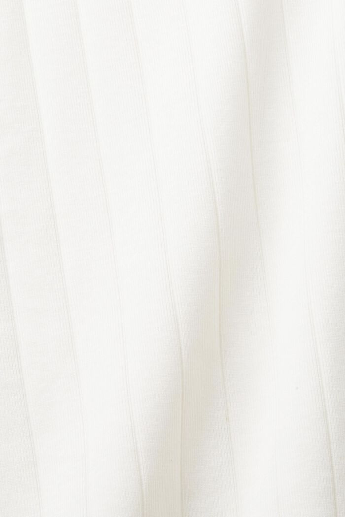 羅紋無袖上衣, 白色, detail image number 5
