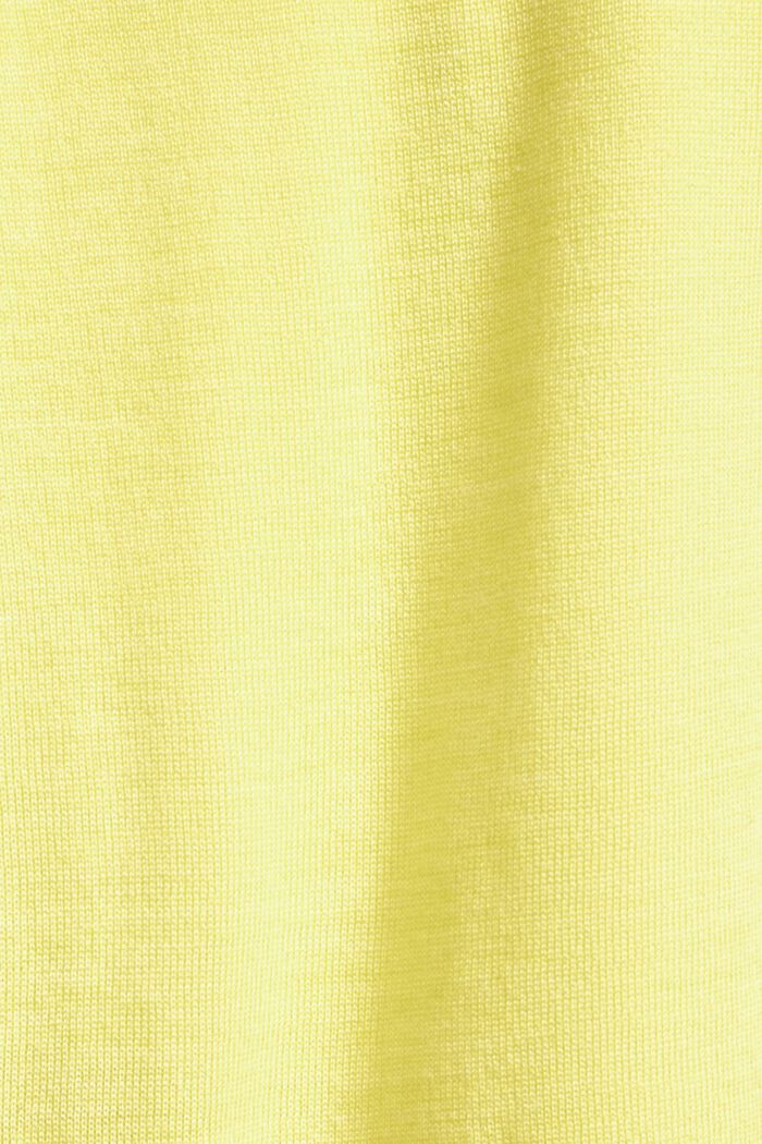 ‌短款美麗諾羊毛毛衣, 淺黃色, detail image number 4