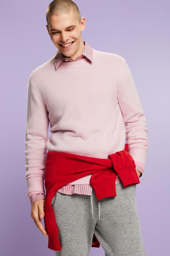 ‌羊絨套頭衫, 淺粉紅色, detail image number 1