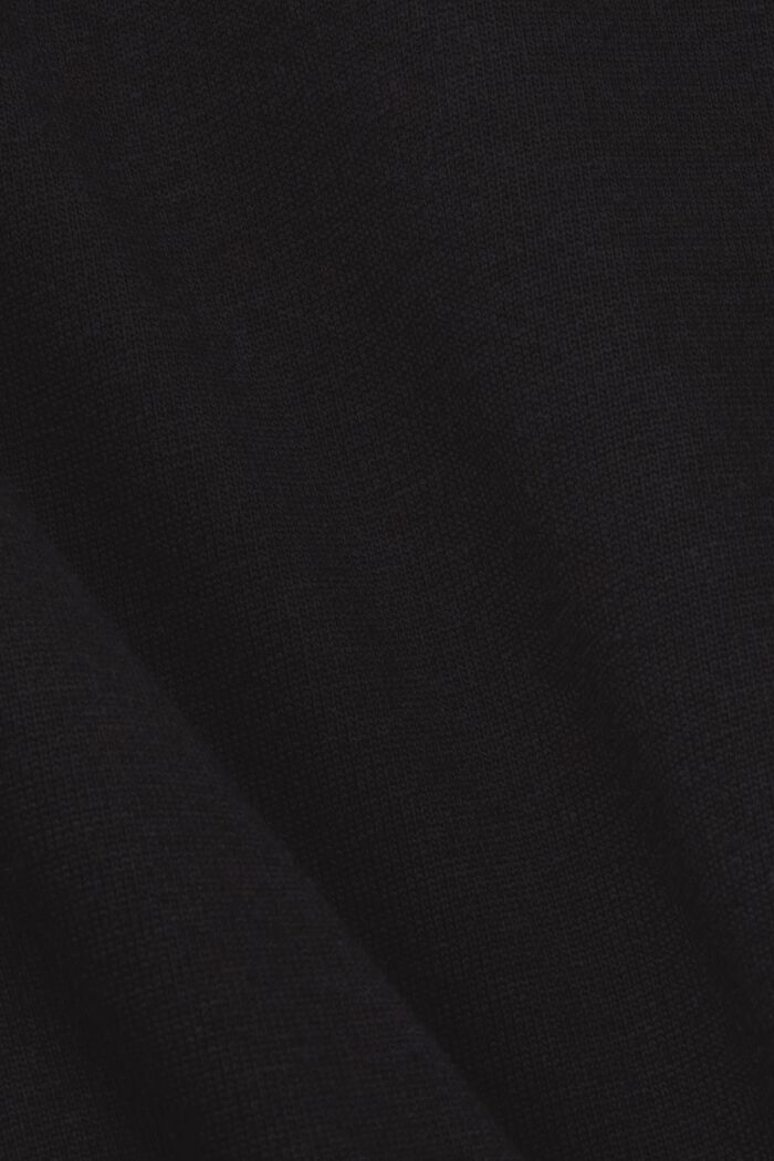 Organic cotton T-shirt with geometric print, BLACK, detail image number 5