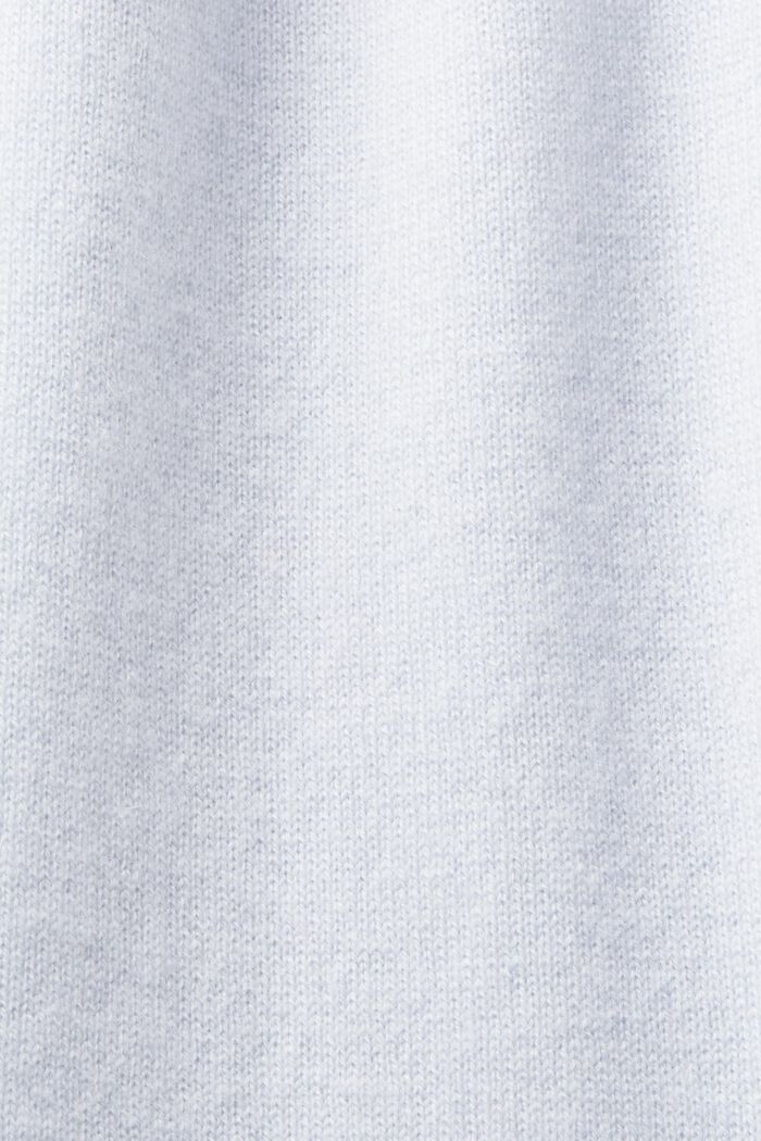 短袖羊絨毛衣, 淺藍色, detail image number 5