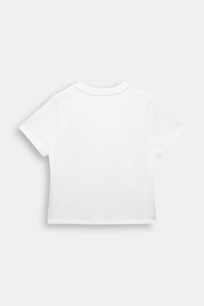 印花棉質平織布T恤, 白色, detail image number 3