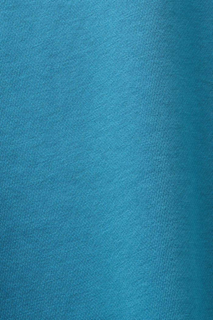 ‌棉質搖粒絨LOGO標誌運動褲, 藍綠色, detail image number 5