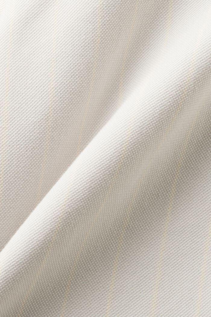 Cotton Pique Pinstripe Suit Pants, LIGHT GREY, detail image number 6