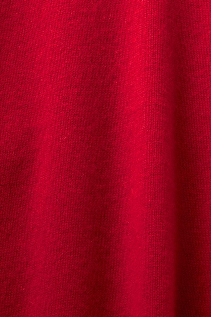 ‌羊絨套頭衫, 紅色, detail image number 6