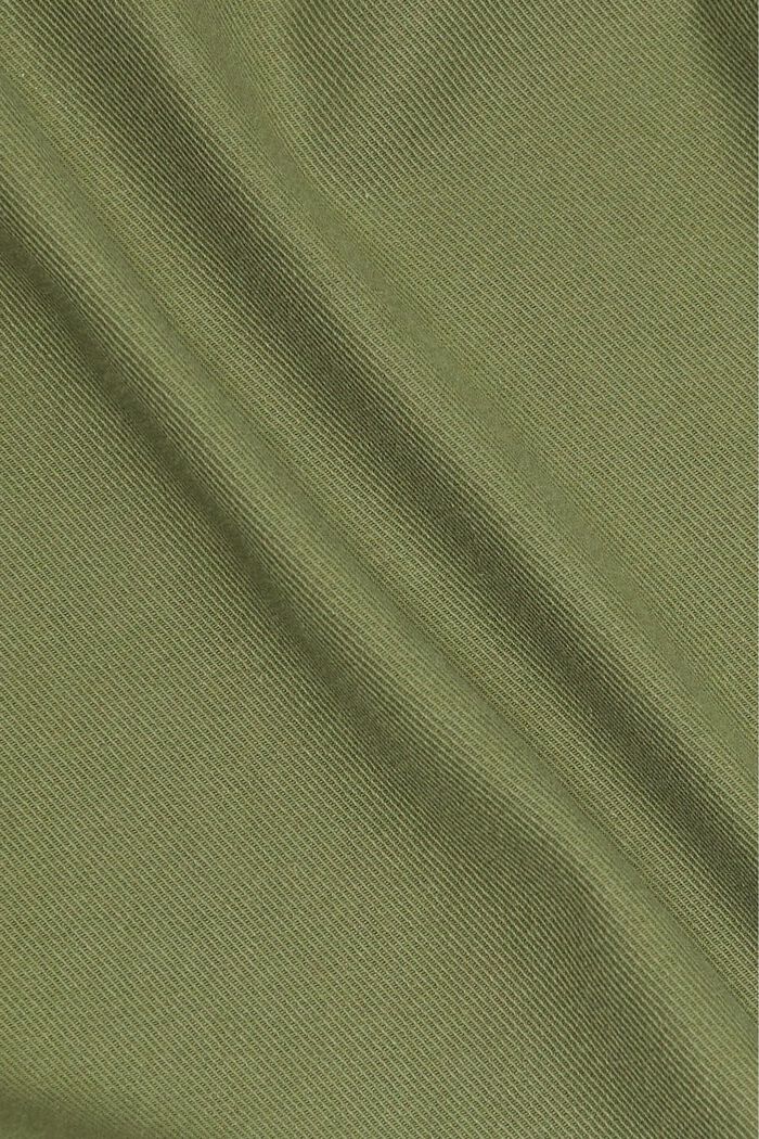 純棉牛仔外套, 橄欖綠, detail image number 4