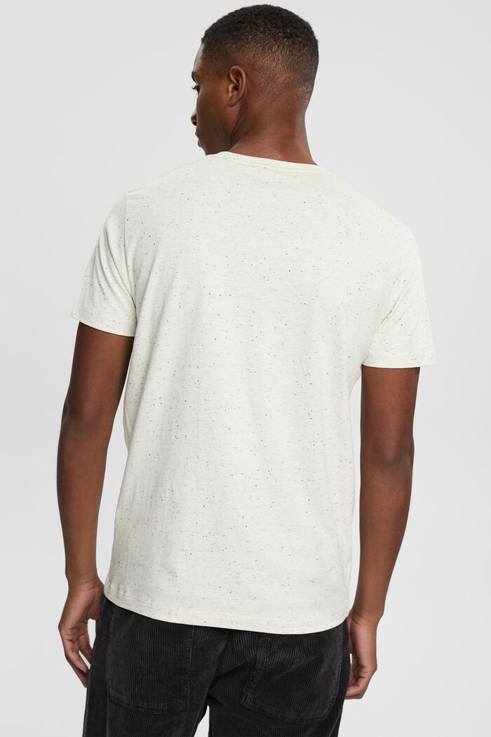 混色針織 T 恤, 白色, detail image number 3