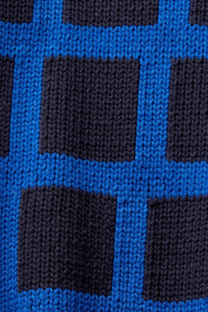 LOGO標誌加厚針織毛衣, 藍色, detail image number 5
