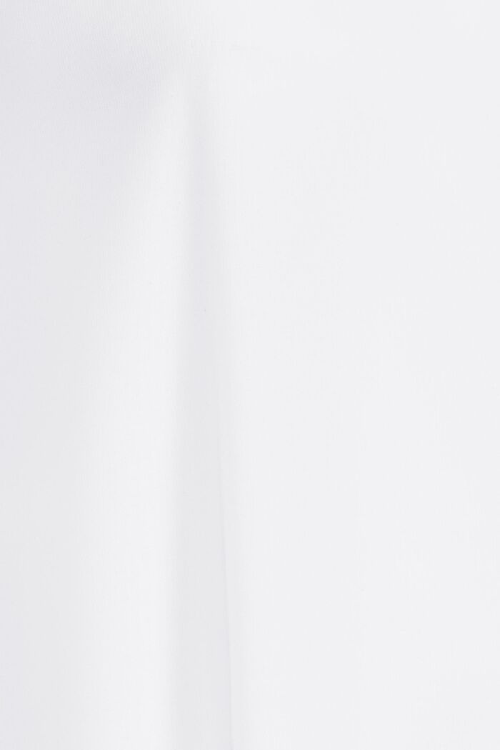 短款LOGO標誌棉質平織布T恤, 白色, detail image number 4
