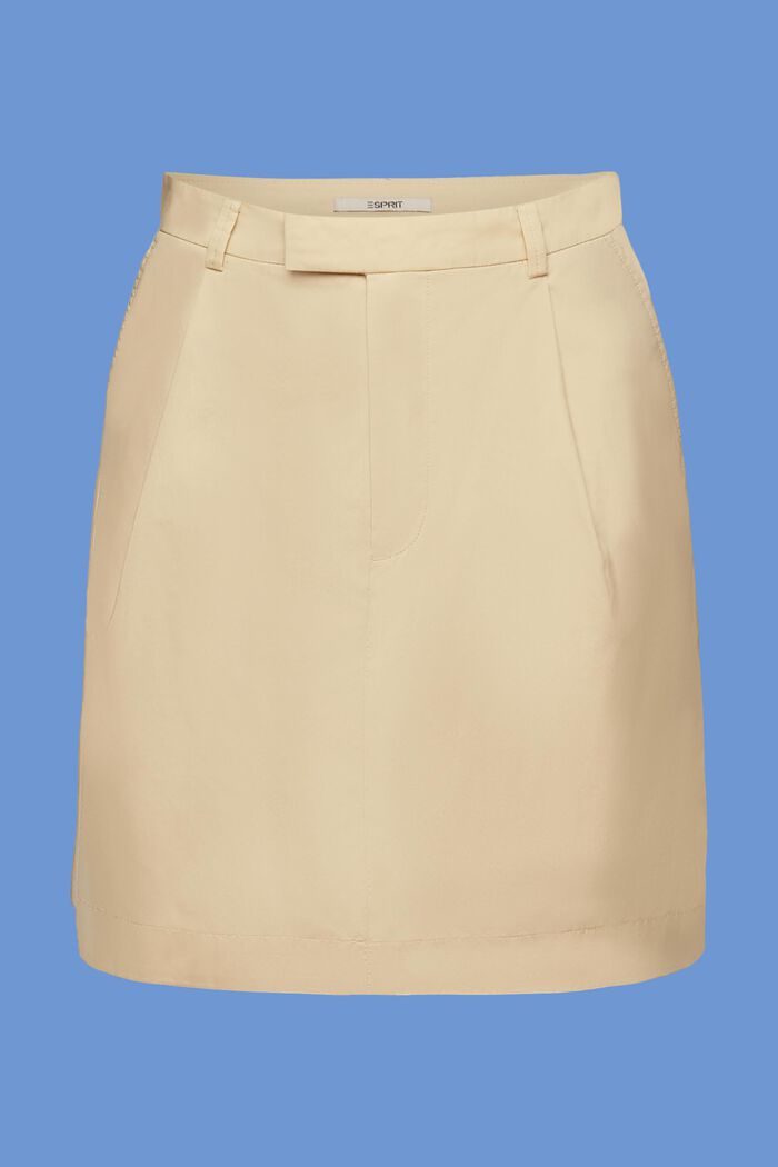 Woven mini skirt, 100% cotton, SAND, detail image number 7