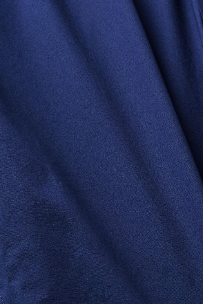 棉質扣角領恤衫, 海軍藍, detail image number 4