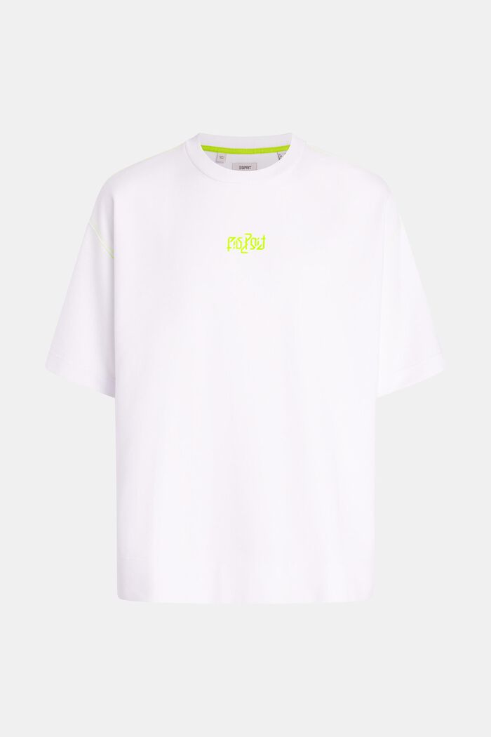 Relaxed Fit Neon Pop Print Sweatshirt, WHITE, detail image number 4