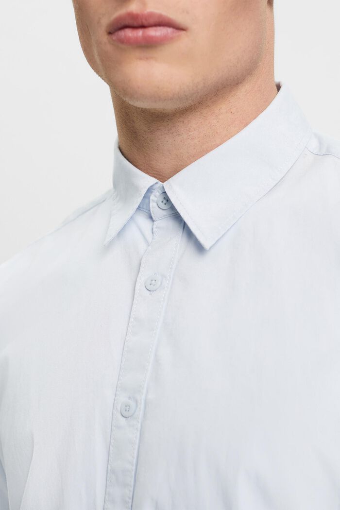 Short-sleeved sustainable cotton shirt, LIGHT BLUE, detail image number 2