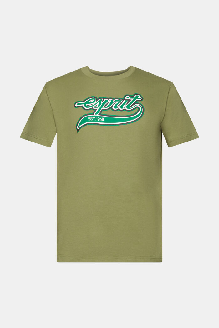 ‌復古LOGO標誌印花棉質T恤, 橄欖綠, detail image number 6