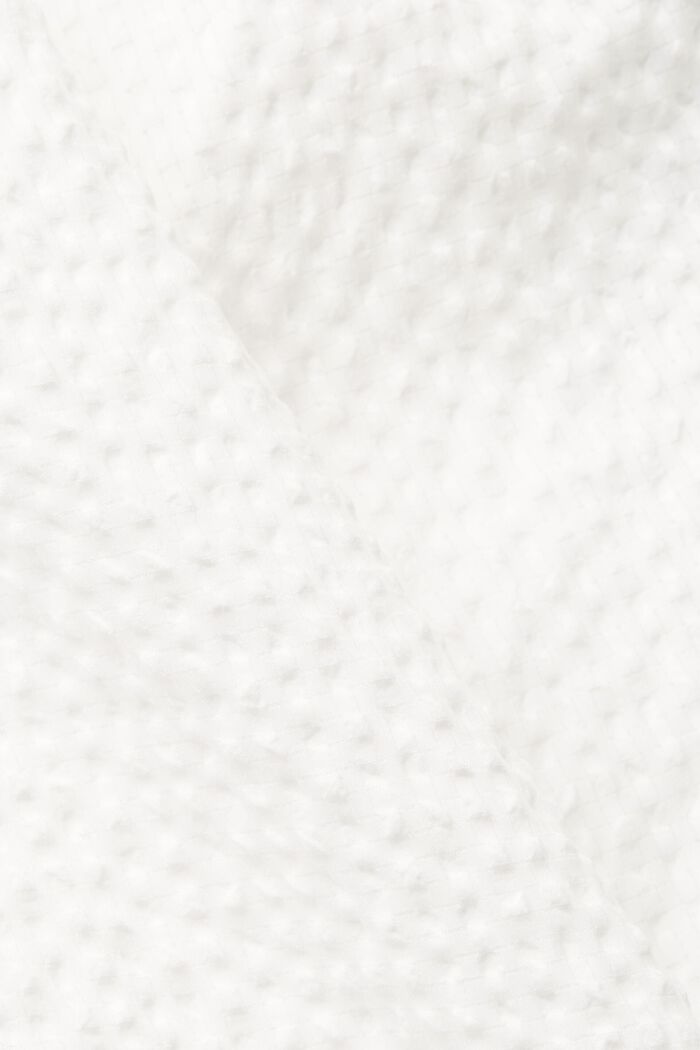 泡泡紗燈籠袖女裝恤衫, 白色, detail image number 4