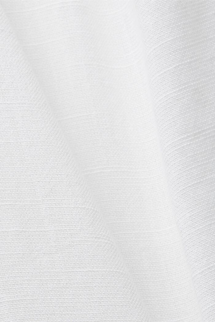 無袖女裝恤衫, 白色, detail image number 4