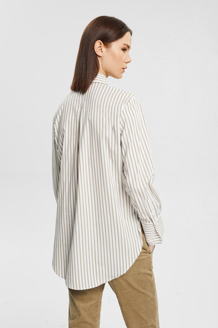 條紋梭織長衫, 白色, detail image number 3
