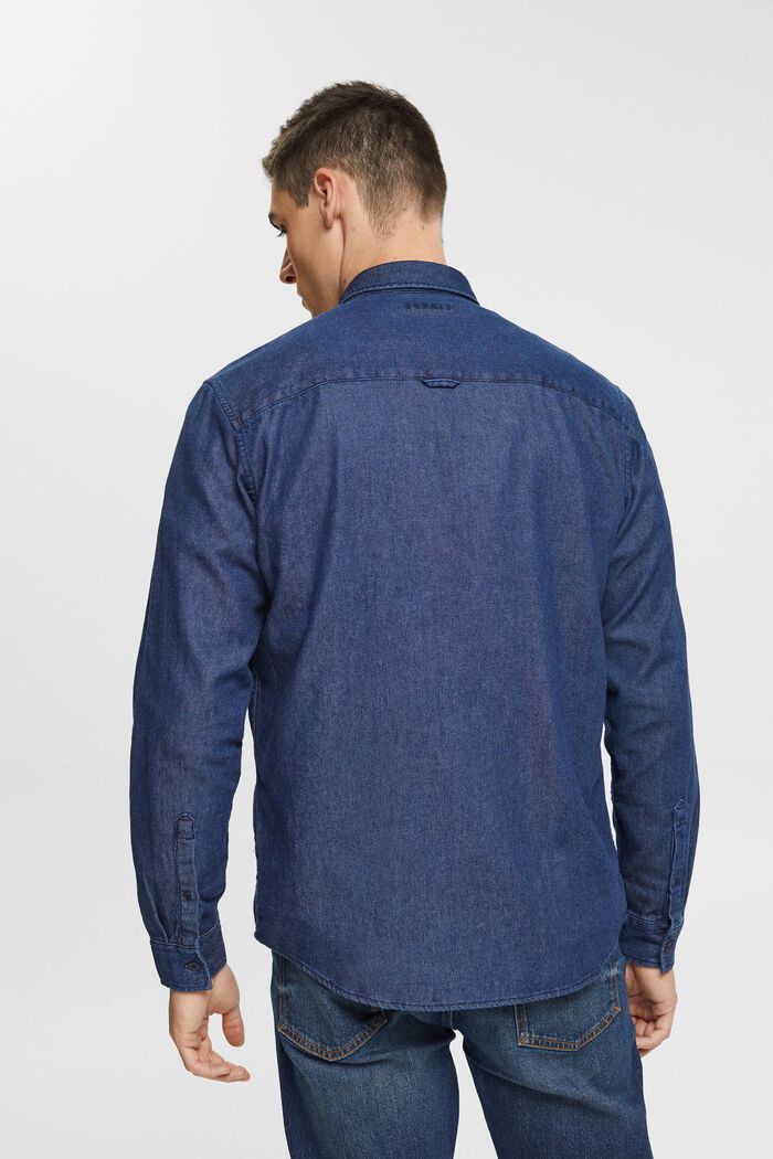 牛仔恤衫, BLUE DARK WASHED, detail image number 3