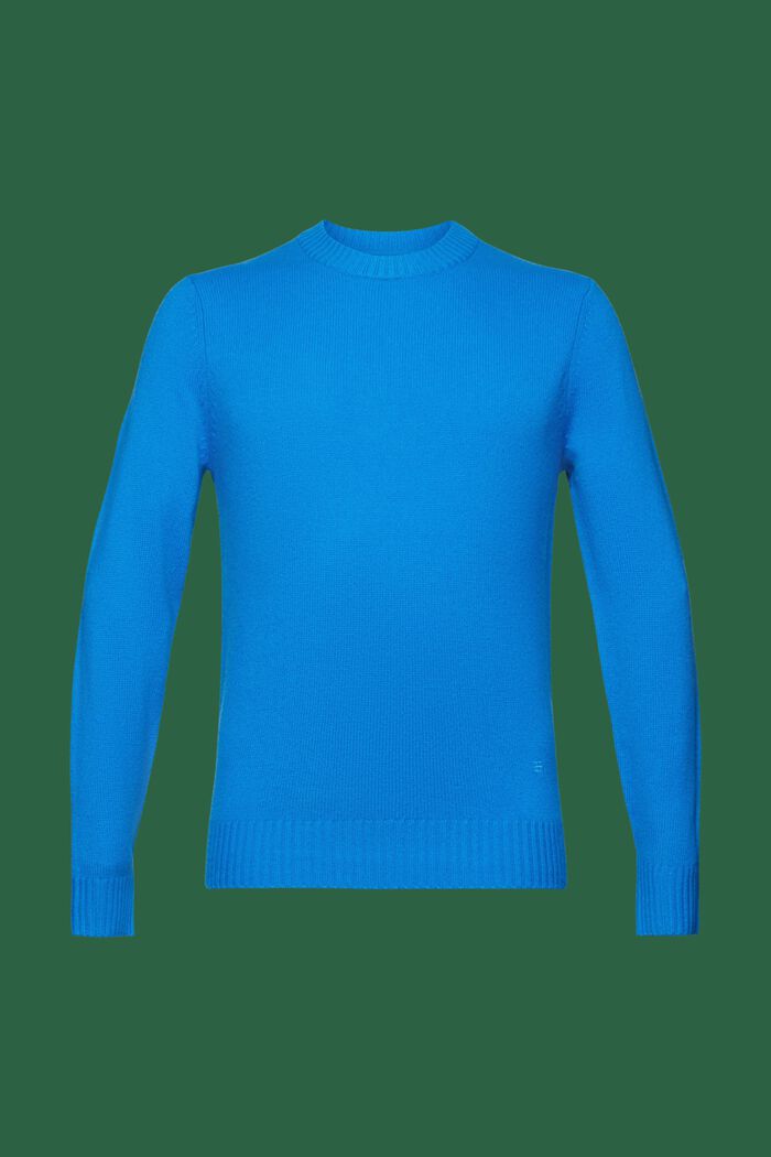 Cashmere sweater, BLUE, detail image number 6