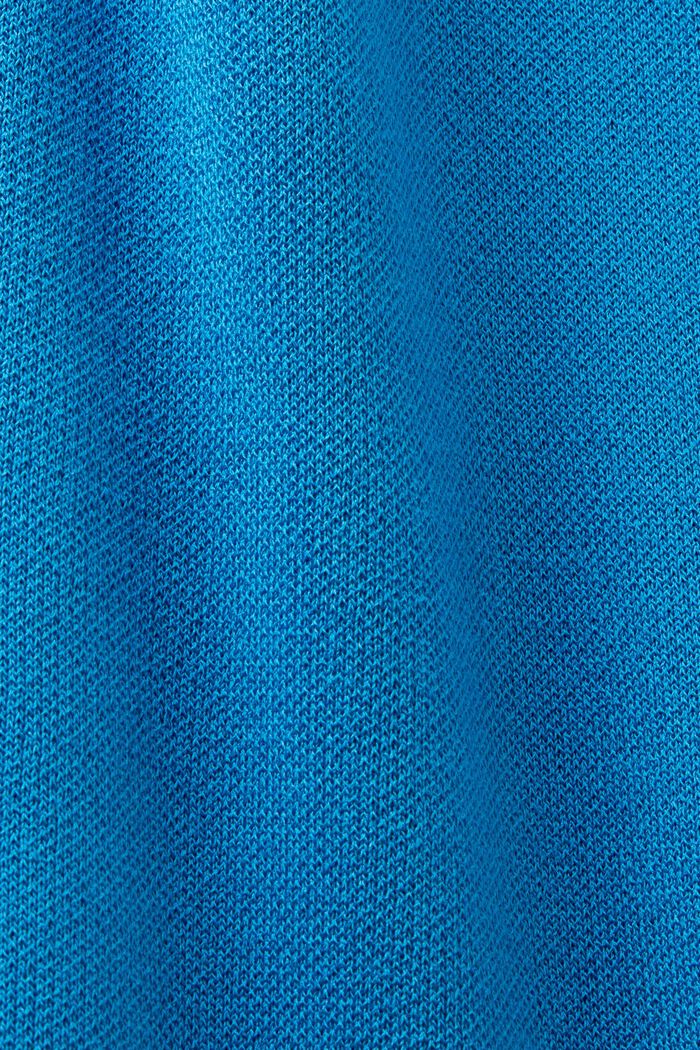 褶襉低腰連身裙, 藍色, detail image number 5