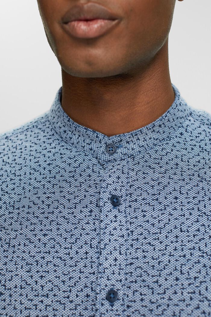 Patterned shirt, DARK BLUE, detail image number 0