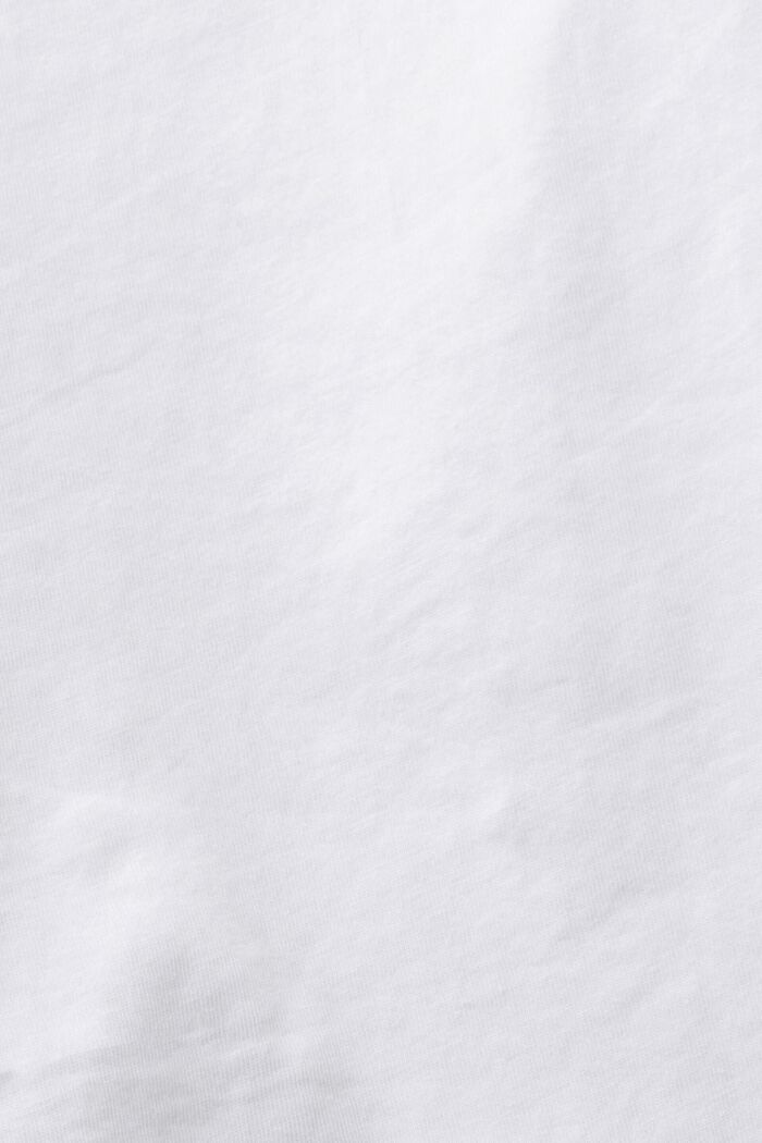 心形印花T恤, 白色, detail image number 5