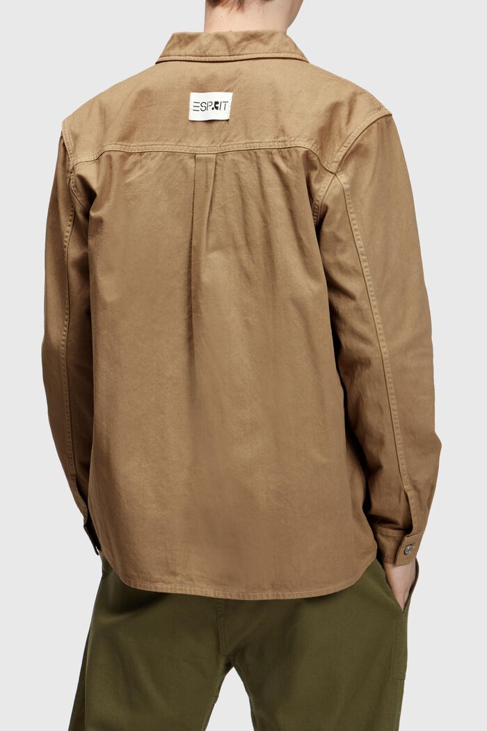 寬鬆版型加厚恤衫, 米色, detail image number 1