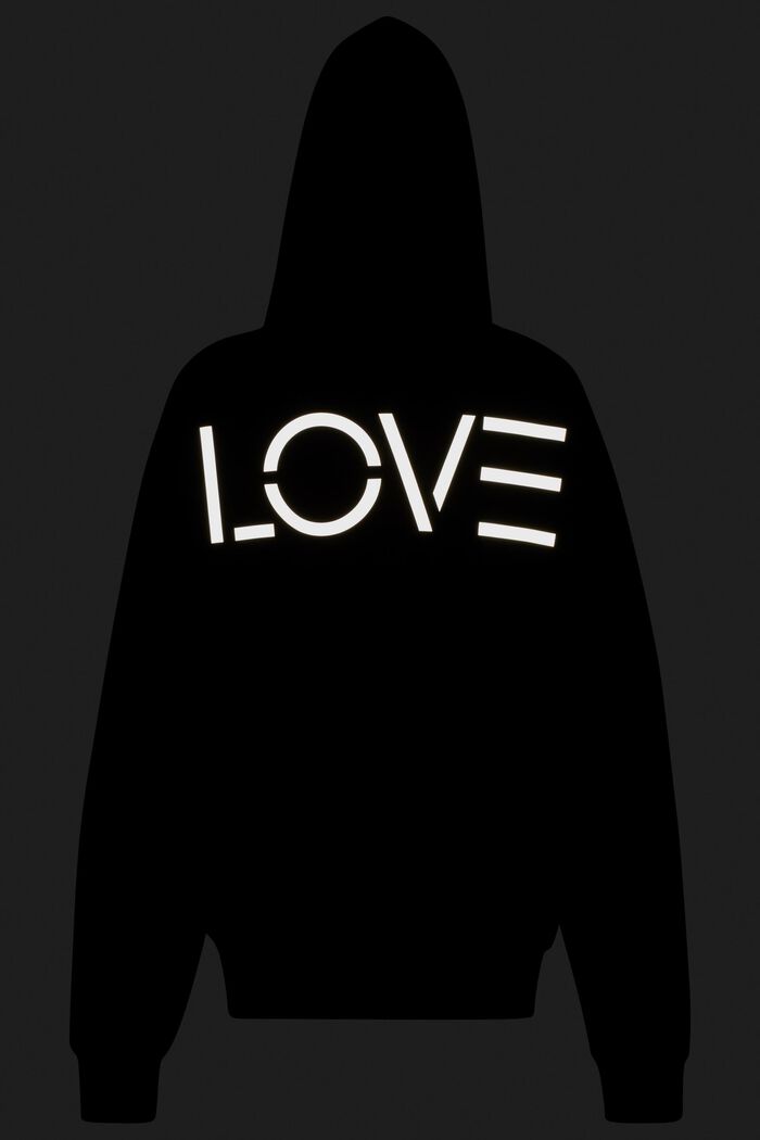 Love Composite 連帽衛衣, 黑色, detail image number 7