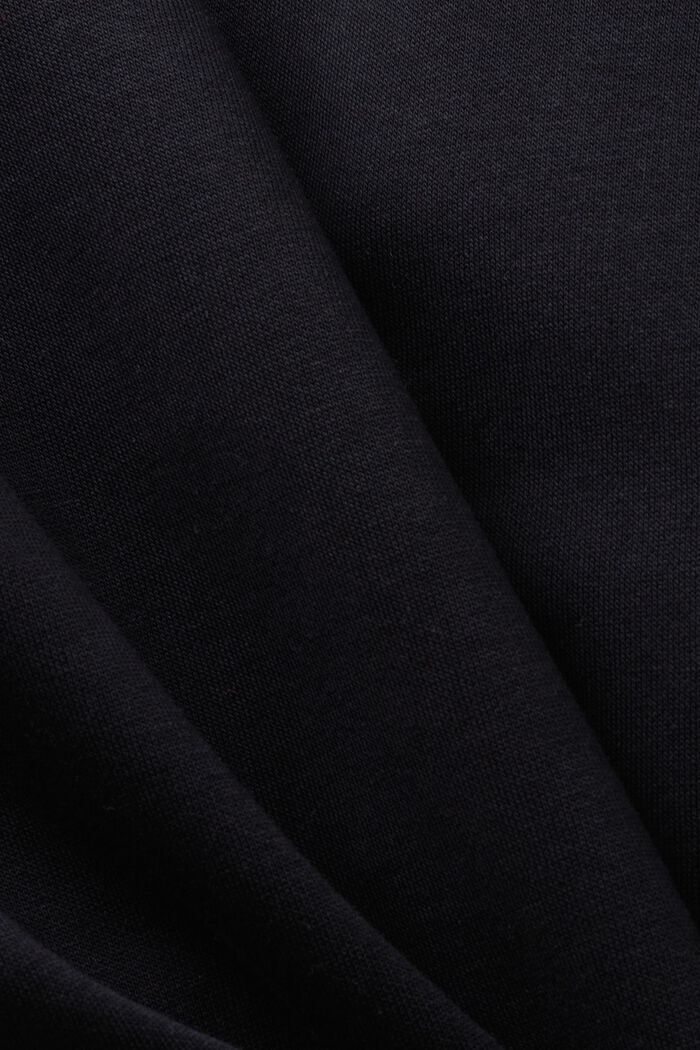 ‌棉質混紡套頭衛衣, 黑色, detail image number 5