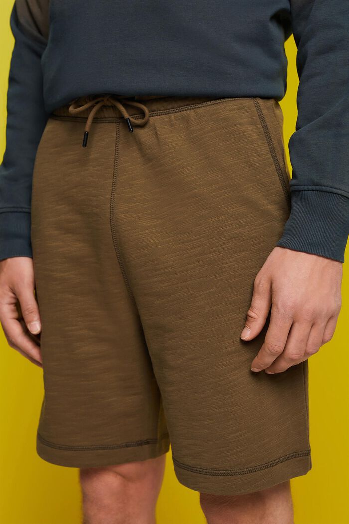 棉質運動短褲, 軍綠色, detail image number 2