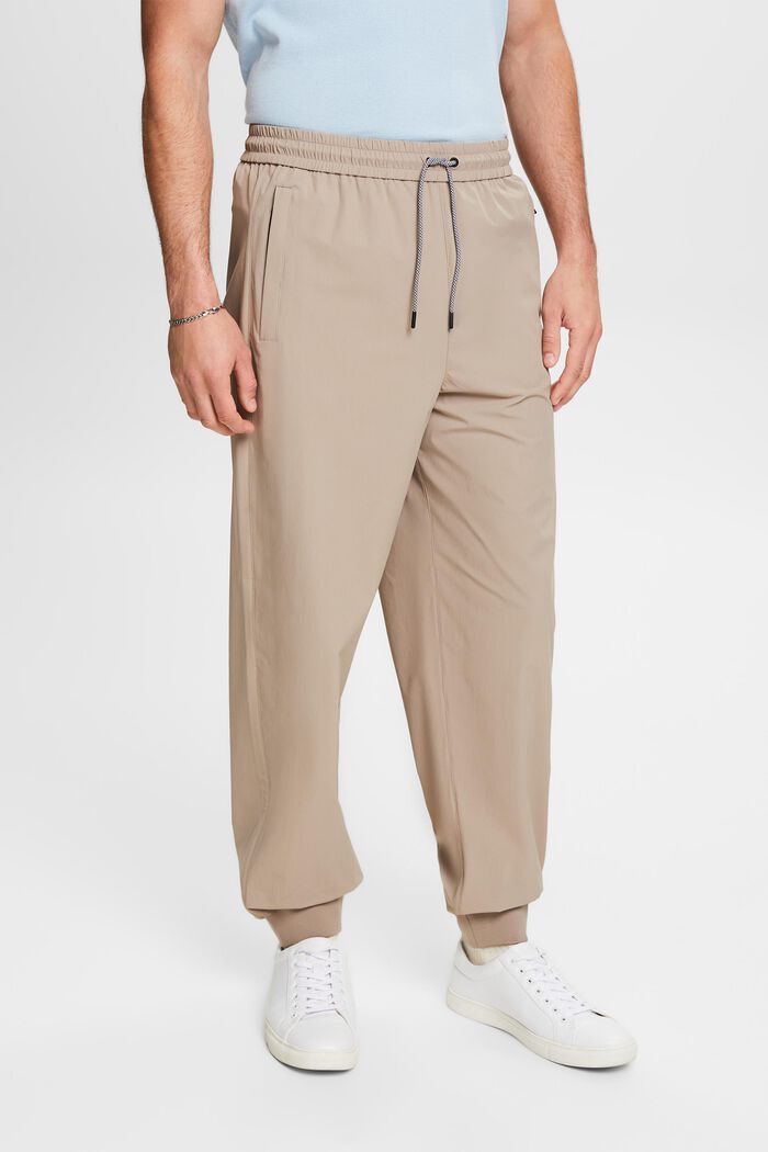 Stretch Jogger Pants, LIGHT TAUPE, detail image number 0