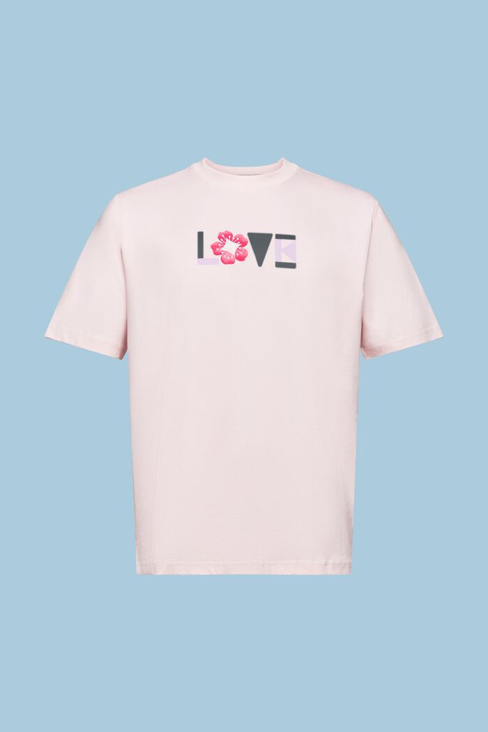 印花比馬棉T恤, 淺粉紅色, detail image number 8
