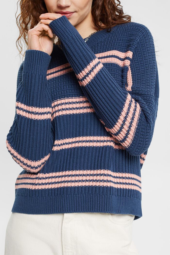 Chunky knit jumper, PETROL BLUE, detail image number 2