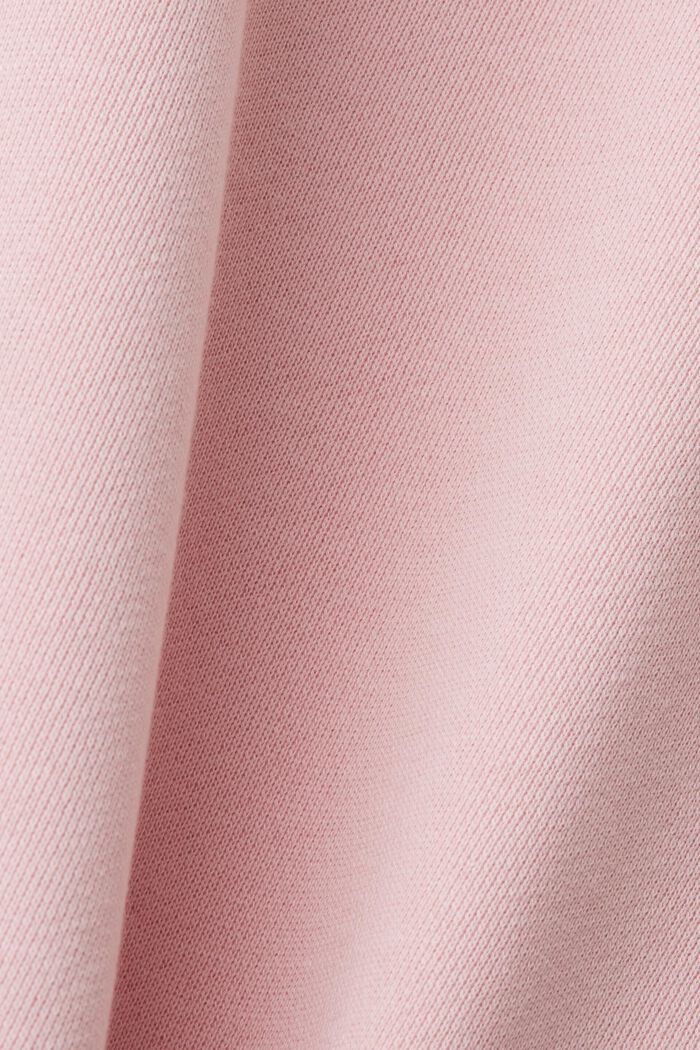 刺繡幾何心形圖案衛衣, 粉紅色, detail image number 4