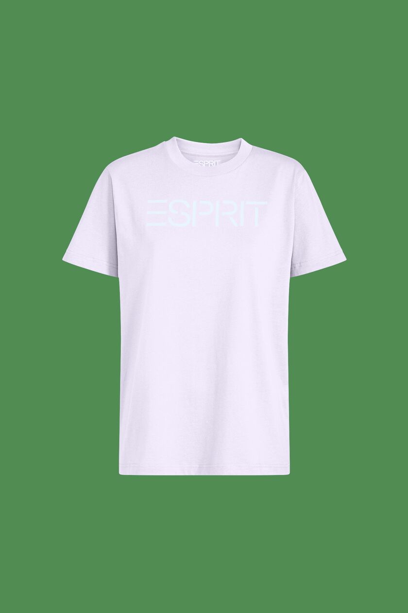 ‌超大廓形棉質平織布LOGO標誌T恤