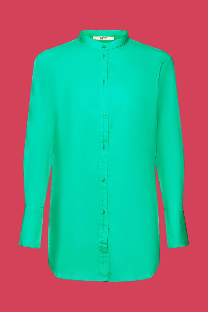圓領有機棉女裝恤衫, 淺綠色, detail image number 6