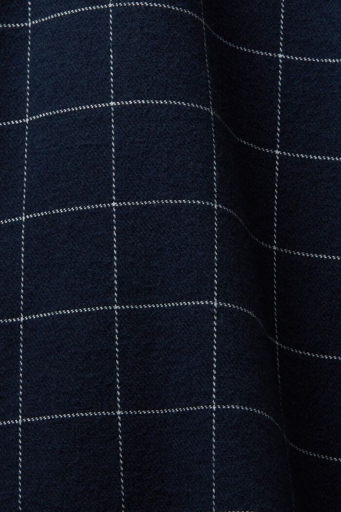 ‌格紋法蘭絨標準版型恤衫, 海軍藍, detail image number 5