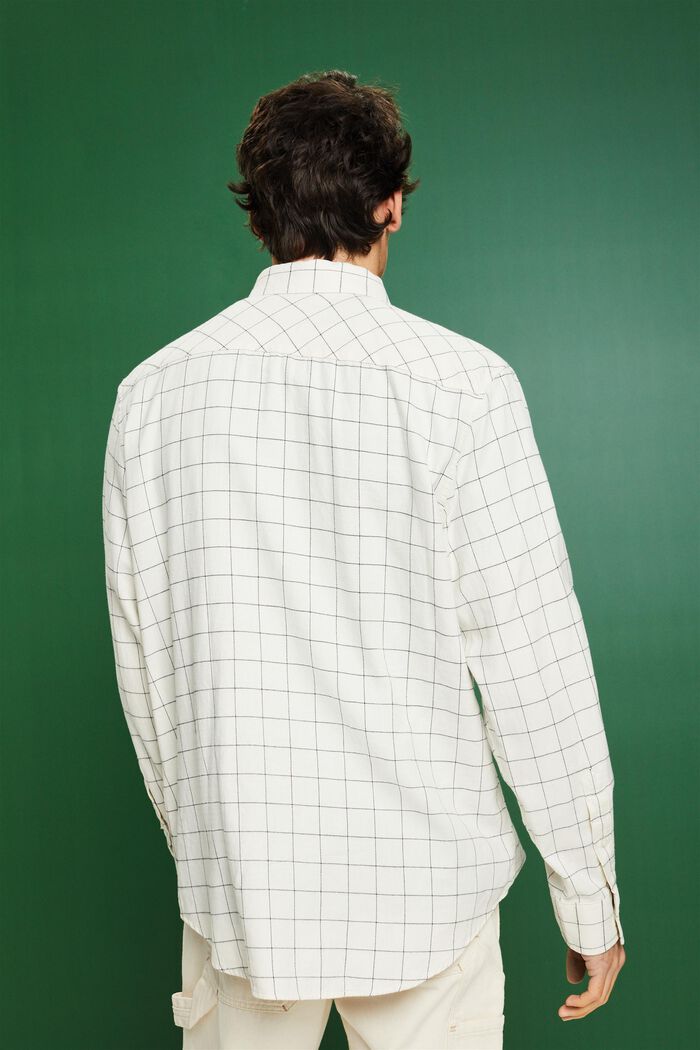 ‌格紋法蘭絨標準版型恤衫, 米色, detail image number 2