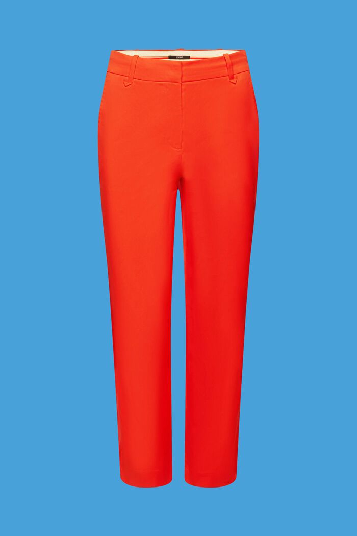 高腰修身長褲, 橙紅色, detail image number 5