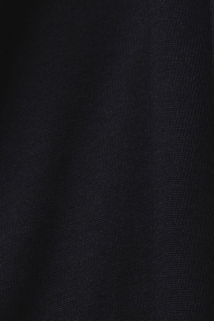 100%純棉平織布印花T恤, 黑色, detail image number 5