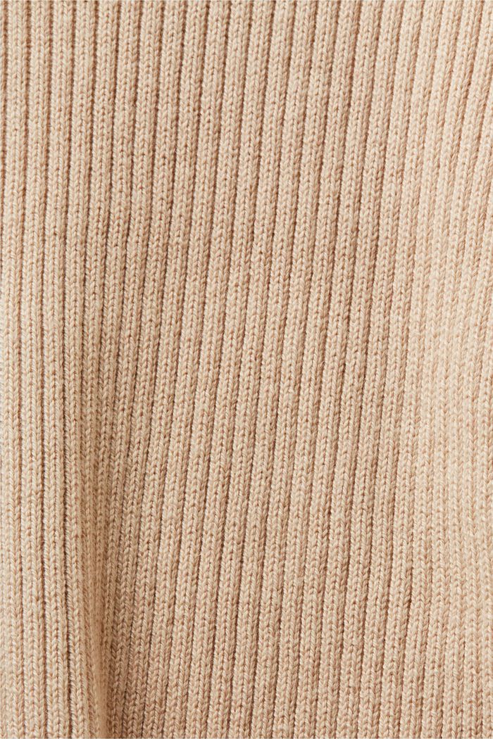 ‌羅紋針織毛衣, 米色, detail image number 4