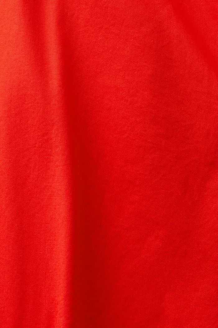 斜紋布直腳工裝褲, 紅色, detail image number 6