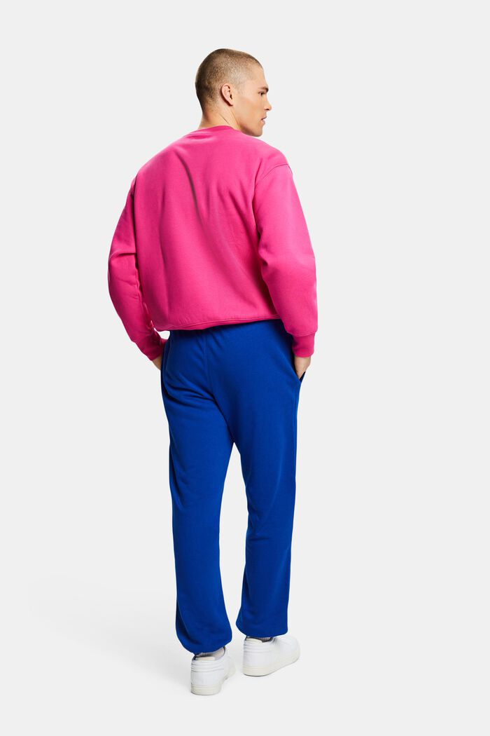 ‌棉質搖粒絨LOGO標誌運動褲, 藍色, detail image number 4