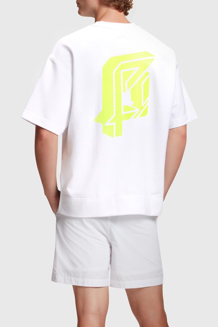 Relaxed Fit Neon Pop Print Sweatshirt, WHITE, detail image number 1