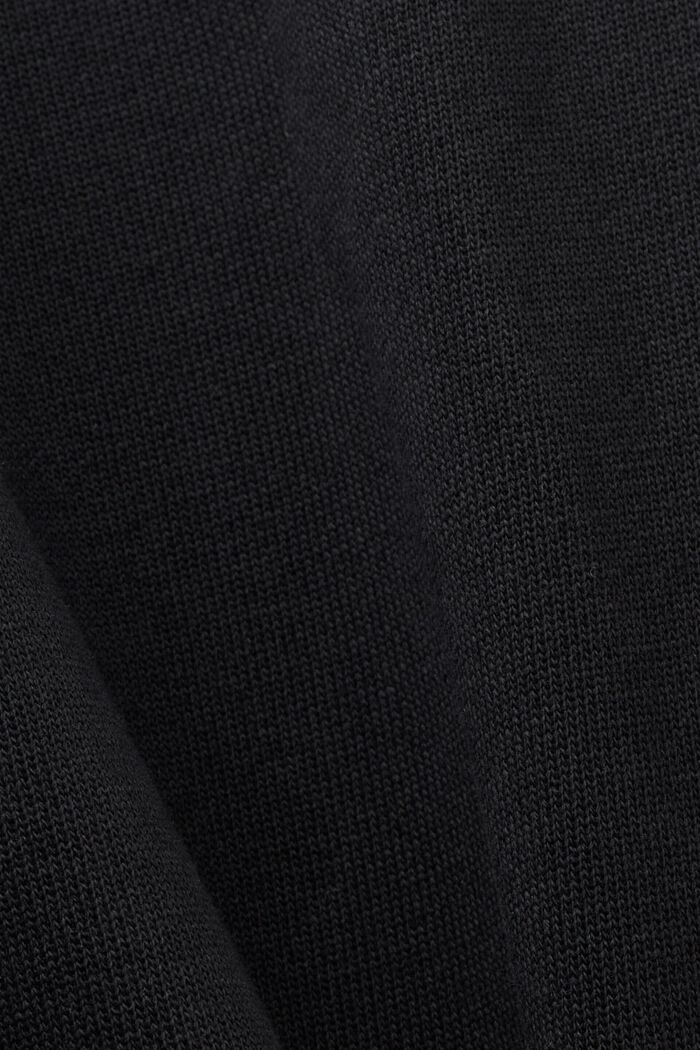 Striped Cotton Track Pants, BLACK, detail image number 5