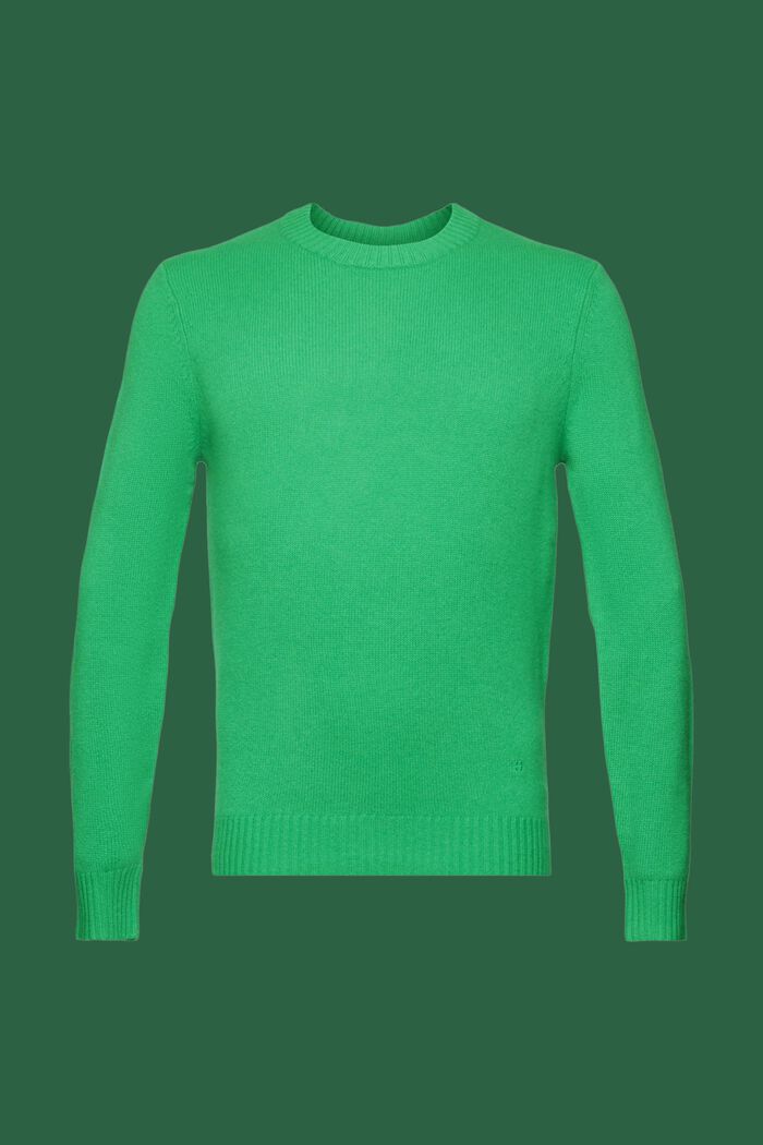 羊絨套頭衫, 深綠色, detail image number 7