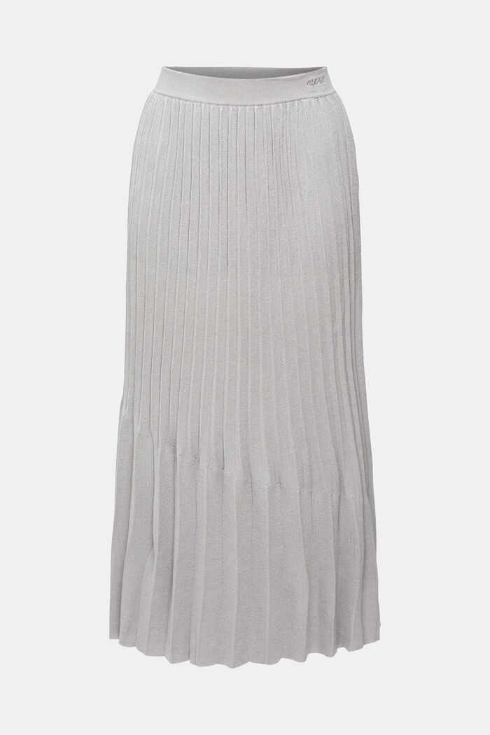 Pleated midi skirt, MEDIUM GREY, detail image number 2
