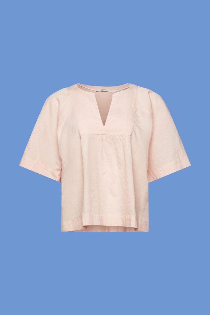 ‌薄紗棉質女裝恤衫, 淺粉紅色, detail image number 6