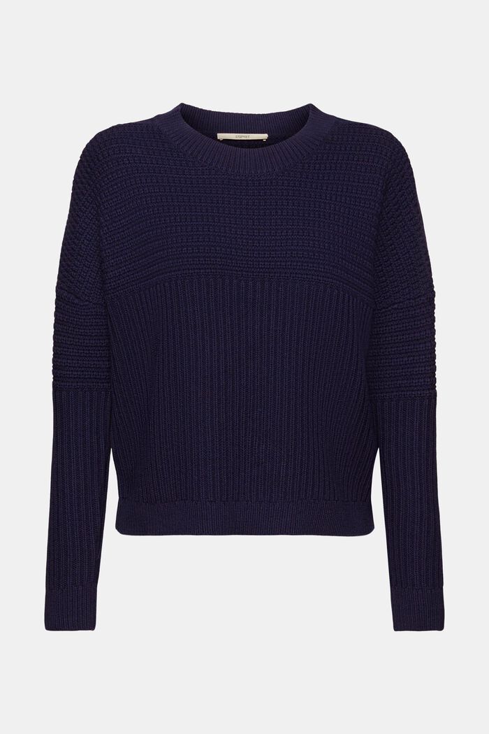 Chunky knit jumper, NAVY, detail image number 6